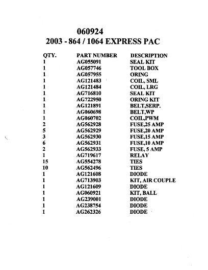 AGCO 864 1064 RoGator (chassis) (packet) Service Manual AG726998 English