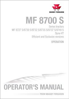AGCO 8727S to 8740S Tractor (Dyna-VT, deluxe premium cab, operation) Operator Manual ACT005094A English 1 AGCO 8727S to 8740S Tractor (Dyna-VT, deluxe premium cab, operation) Operator Manual ACT005094A English