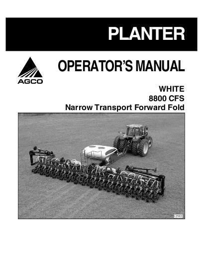 AGCO 8831 Planter Operator Manual 437302A English 1 AGCO 8831 Planter Operator Manual 437302A English