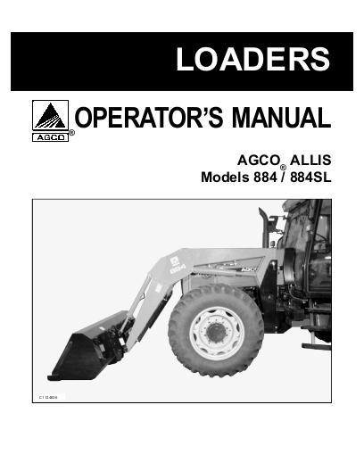 AGCO 884 Loader Operator Manual 79017925 English 1 AGCO 884 Loader Operator Manual 79017925 English