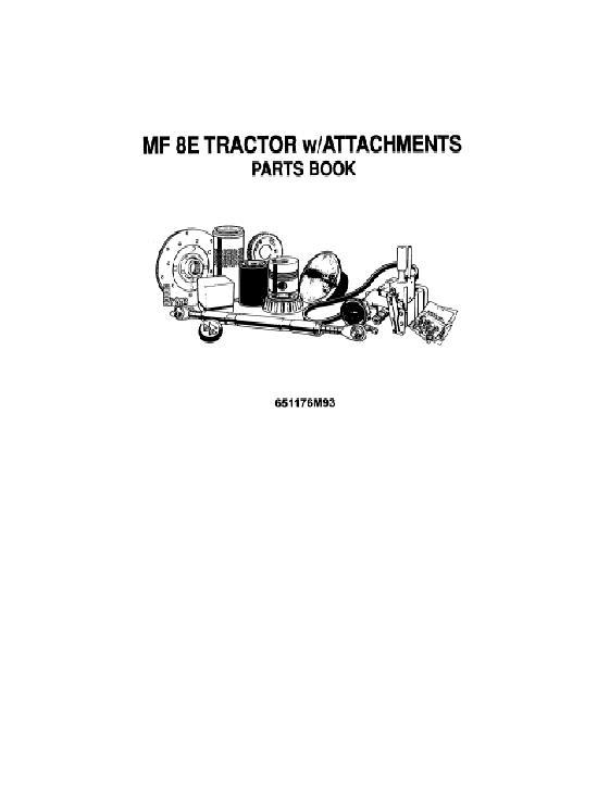 AGCO 8E Lawn Tractor (executive) Parts Book 651176M93 English
