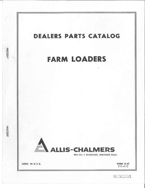 AGCO 90 100 140 150 170 180 Loaders (also see thumbnail) Parts Book 79003131 English