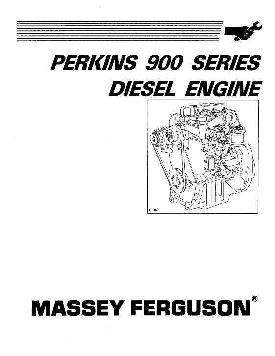 AGCO 900 Series Perkins Engine Service Manual 1449211M1 English
