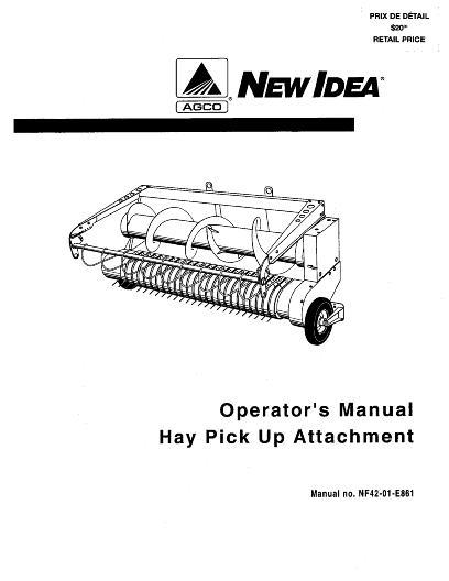 AGCO 905 Pick Up Head Dion (2001) Operator Manual NF4201E861 English 1 AGCO 905 Pick Up Head Dion (2001) Operator Manual NF4201E861 English