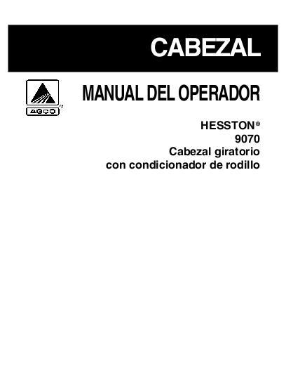AGCO 9070 Auger Header Operator Manual 700727042D Spanish 1 AGCO 9070 Auger Header Operator Manual 700727042D Spanish