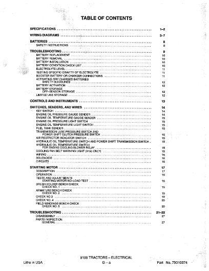 AGCO 9130 9150 9170 9190 Tractor (electrical section) Service Manual 79010074 English
