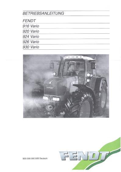 AGCO 916 920 924 926 930 Tractor Operator Manual 72454403 German 1 AGCO 916 920 924 926 930 Tractor Operator Manual 72454403 German