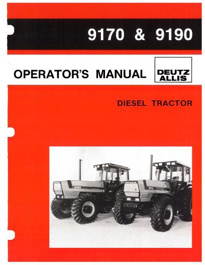 AGCO 9170 9190 Tractor Operator Manual 72198056 English 1 AGCO 9170 9190 Tractor Operator Manual 72198056 English
