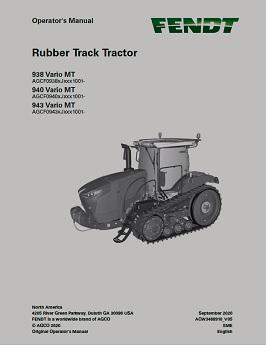 AGCO 938 Vario MT 940 Vario MT 943 Vario MT Tractor (tier 3) Operator Manual ACW3468910 English 1 AGCO 938 Vario MT 940 Vario MT 943 Vario MT Tractor (tier 3) Operator Manual ACW3468910 English