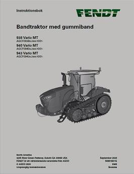 AGCO 938 Vario MT 940 Vario MT 943 Vario MT Tractor (tier 4) Operator Manual 589616D1G Swedish 1 AGCO 938 Vario MT 940 Vario MT 943 Vario MT Tractor (tier 4) Operator Manual 589616D1G Swedish