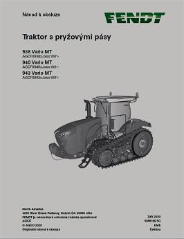 AGCO 938 Vario MT 940 Vario MT 943 Vario MT Tractor (tier 4) Operator Manual 589619D1G Czech 1 AGCO 938 Vario MT 940 Vario MT 943 Vario MT Tractor (tier 4) Operator Manual 589619D1G Czech