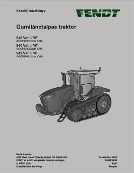 AGCO 938 Vario MT 940 Vario MT 943 Vario MT Tractor (tier 4) Operator Manual 589621D1G Hungarian 1 AGCO 938 Vario MT 940 Vario MT 943 Vario MT Tractor (tier 4) Operator Manual 589621D1G Hungarian