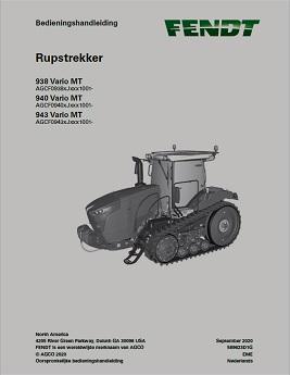 AGCO 938 Vario MT 940 Vario MT 943 Vario MT Tractor (tier 4) Operator Manual 589623D1G Dutch 1 AGCO 938 Vario MT 940 Vario MT 943 Vario MT Tractor (tier 4) Operator Manual 589623D1G Dutch