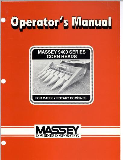 AGCO 9400 Series Corn Head Operator Manual 1449177M1 English 1 AGCO 9400 Series Corn Head Operator Manual 1449177M1 English