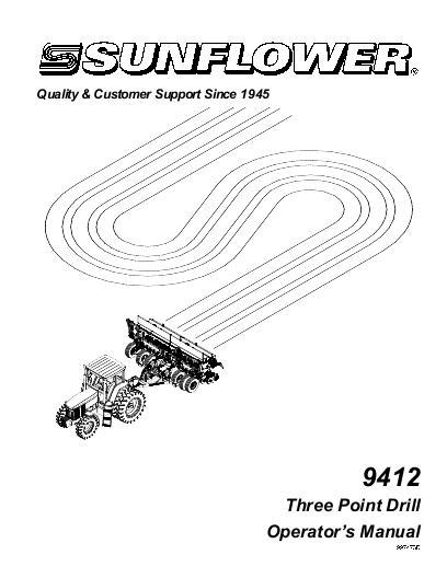 AGCO 9412 Grain Drill (3 point) Operator Manual 997473SNB English 1 AGCO 9412 Grain Drill (3 point) Operator Manual 997473SNB English