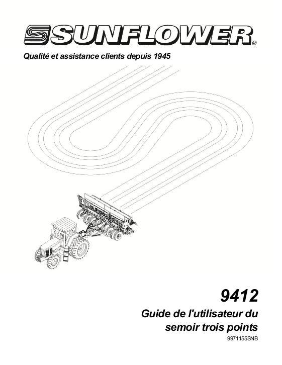 AGCO 9412 Three Point Drill Operator Manual 9971155SNB French 1 AGCO 9412 Three Point Drill Operator Manual 9971155SNB French