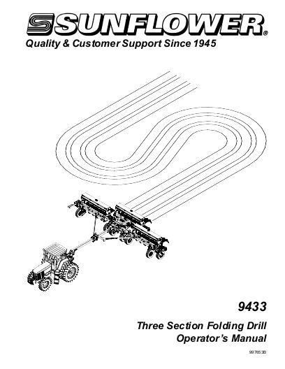 AGCO 9433 Grain Drill (3 section, folding) Operator Manual 997653SNB English 1 AGCO 9433 Grain Drill (3 section, folding) Operator Manual 997653SNB English