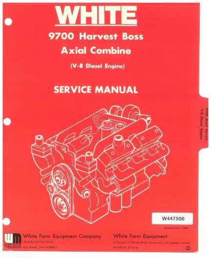 AGCO 9700 9720 Combine (engine) Service Manual W447506 English
