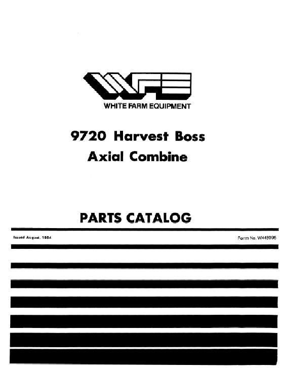 AGCO 9720 Combine (engine) Parts Book W448095 English