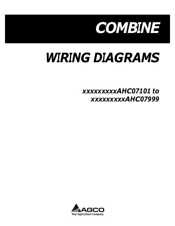 AGCO 9795 670B A76 9350R Combine (wiring, eff AHCxx101, 2010) Operator Manual 700735866A English 1 AGCO 9795 670B A76 9350R Combine (wiring, eff AHCxx101, 2010) Operator Manual 700735866A English