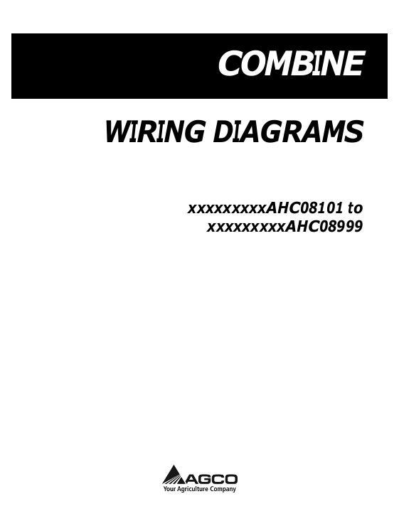 AGCO 9895 680B A86 9460R Combine (wiring, eff AHCxx101, 2010) Operator Manual 700735867A English 1 AGCO 9895 680B A86 9460R Combine (wiring, eff AHCxx101, 2010) Operator Manual 700735867A English