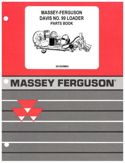 AGCO 99 Industrial Loader (Davis) Parts Book 651054M94 English