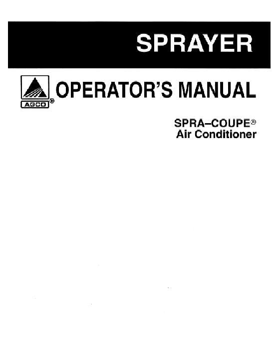 AGCO A C Compressor (roof mount AC unit) Service Manual 79018016 English