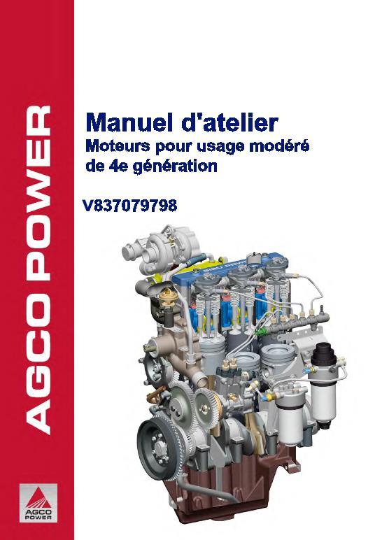 AGCO AGCO Power 4th Generation Medium Duty Engines Service Manual V837079798 French
