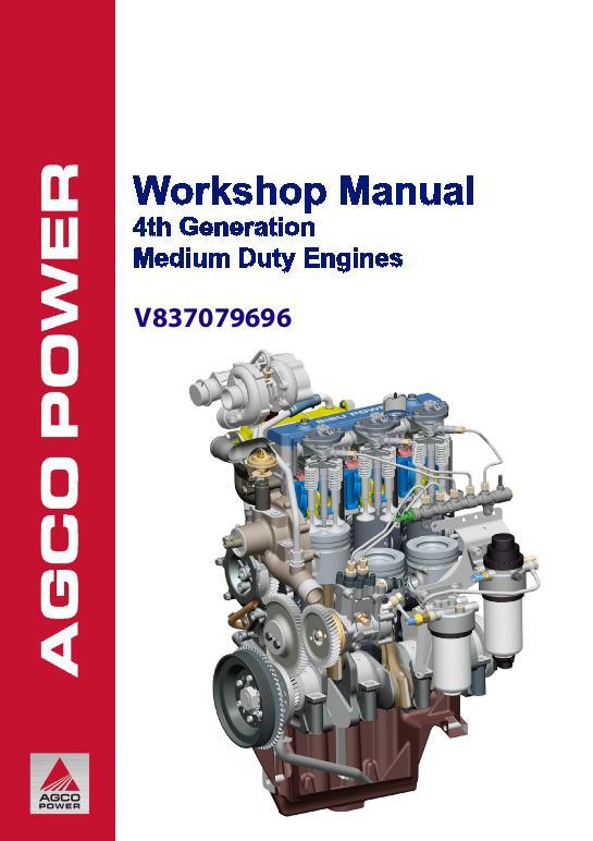 AGCO AGCO Power Engine (4th generation medium duty) Service Manual V837079696 English