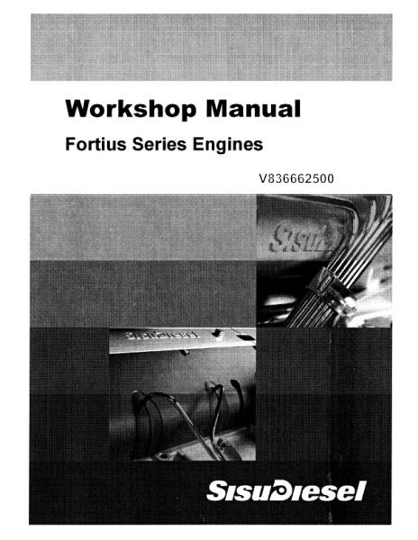 AGCO AGCO Power Sisu Fortius Engine (tier 2) Service Manual V836662500 English