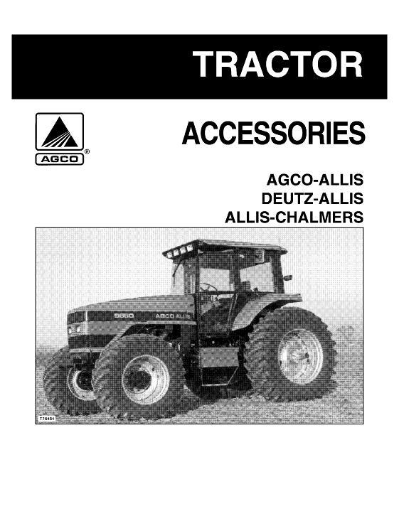 AGCO Accessories (current non-currant) Parts Book 79017662 English
