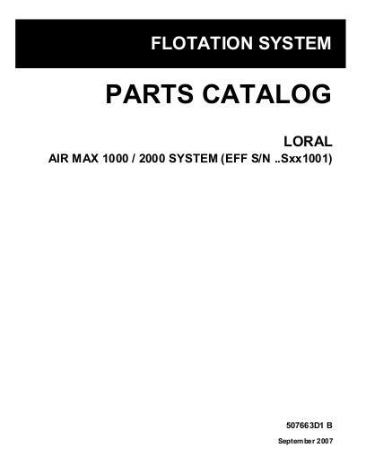 AGCO AirMax 1000 2000 System (eff 2007) Parts Book 507663D1B English