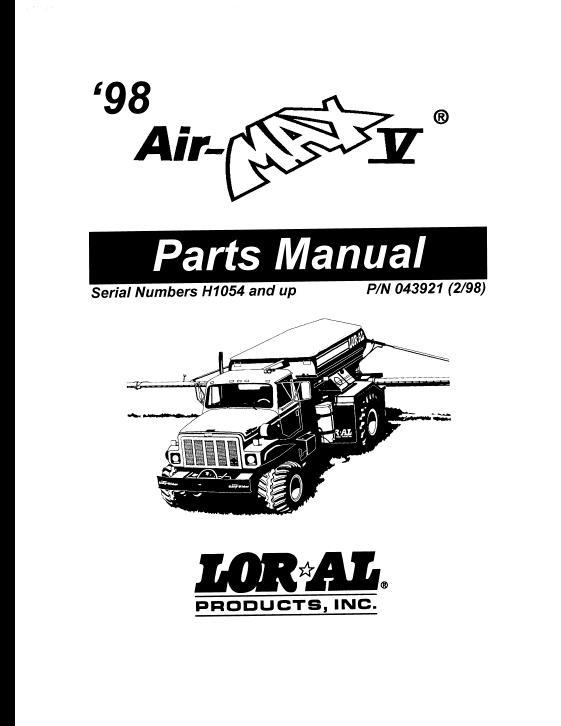 AGCO AirMax 5 (system, 1998) Parts Book L043921A English
