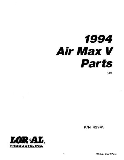 AGCO AirMax V System (1994) Parts Book L042945 English