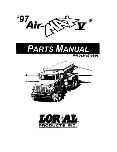 AGCO AirMax V System (1997) Parts Book L043449 English