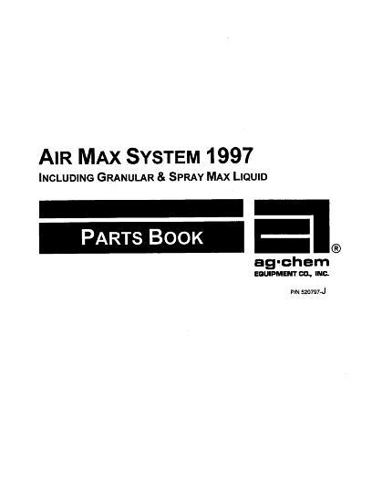 AGCO AirMax (system, 1997) Parts Book AG520797 English