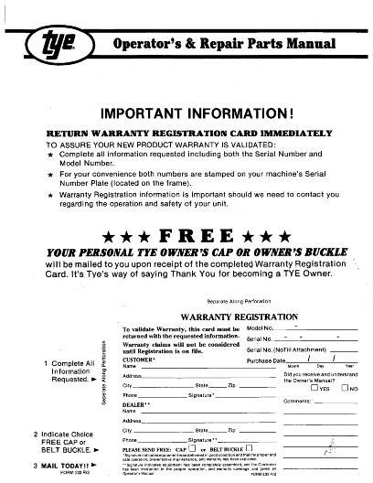 AGCO Auto Reset Paratill 10 1 95 Operator Manual 000-1200 English 1 AGCO Auto Reset Paratill 10 1 95 Operator Manual 000-1200 English