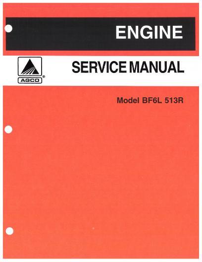 AGCO BF6L 513R Engine Service Manual 79019276 English