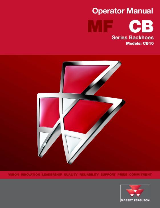 AGCO CB10 Backhoe Operator Manual 4283305M2 English 1 AGCO CB10 Backhoe Operator Manual 4283305M2 English