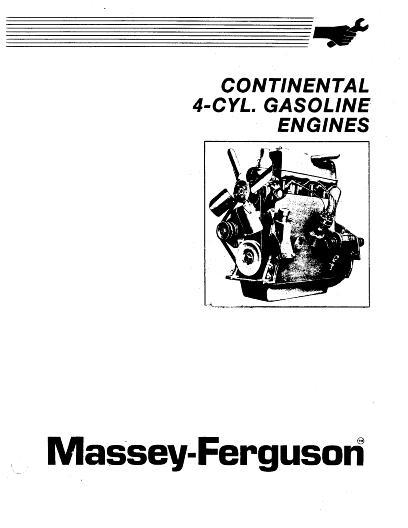 AGCO Continental Engine (4 cyl. gasoline) Service Manual 1449225M1 English
