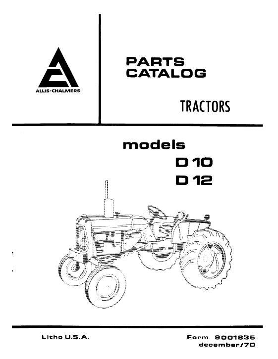 AGCO D10 D12 Tractor (all) Parts Book 79001835 English