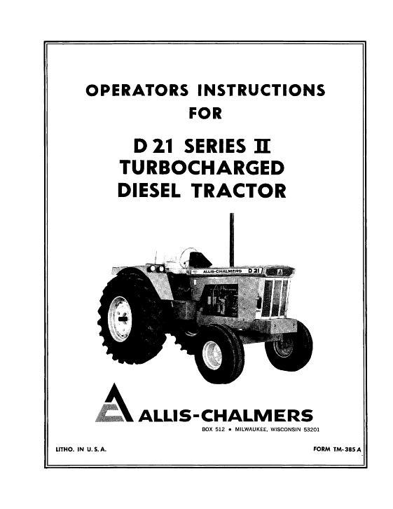 AGCO D21 Series 2 Tractor (3500 engine) Operator Manual 70257956 English 1 AGCO D21 Series 2 Tractor (3500 engine) Operator Manual 70257956 English