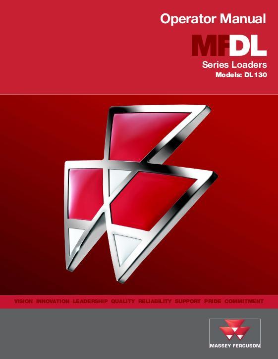 AGCO DL130 Loader Operator Manual 4283290M3 English 1 AGCO DL130 Loader Operator Manual 4283290M3 English