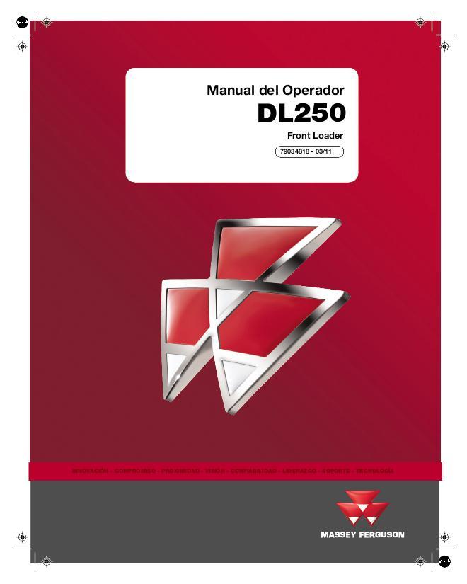 AGCO DL250 Loader Operator Manual 79034818 Spanish 1 AGCO DL250 Loader Operator Manual 79034818 Spanish