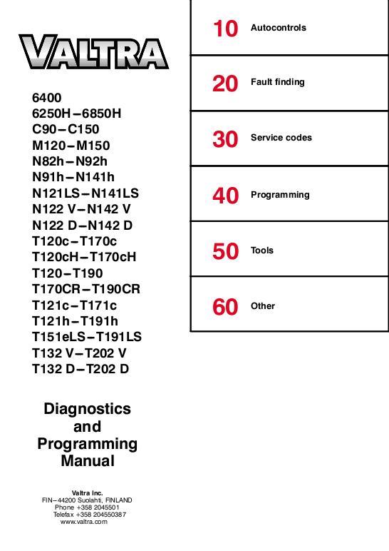 AGCO DPM - Diagnostics And Programming Manual Service Manual V39249214 English
