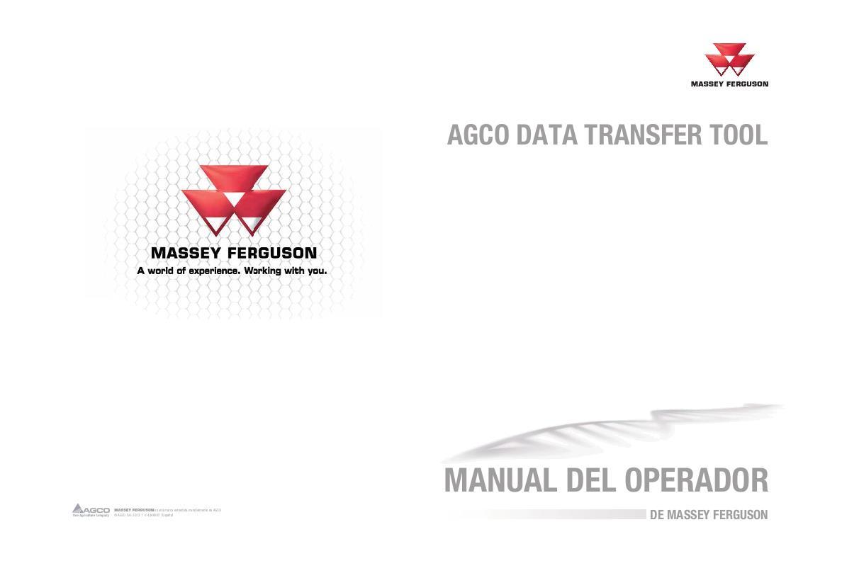 AGCO Data Transfer Tool Operator Manual 4346887M2 Spanish 1 AGCO Data Transfer Tool Operator Manual 4346887M2 Spanish