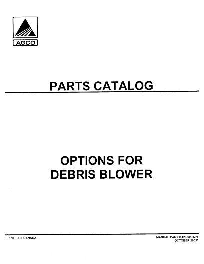 AGCO Debris Blower (options) Parts Book 4263355M1 English