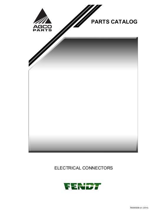 AGCO Electrical Harness Connector Repair Kit Parts Book 79036535A English