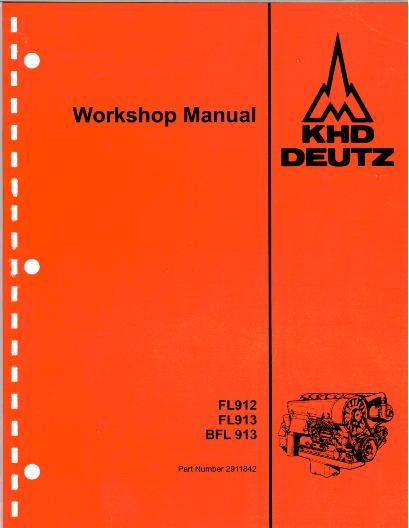 AGCO FL912 FL913 BFL913 Deutz (diesel engine) (packet) Service Manual 2911842 Multiple