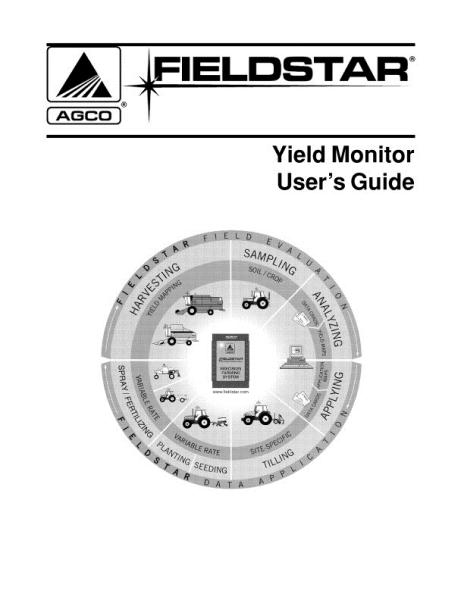 AGCO Fieldstar Field Monitor Users Guide Operator Manual 71393332 English 1 AGCO Fieldstar Field Monitor Users Guide Operator Manual 71393332 English